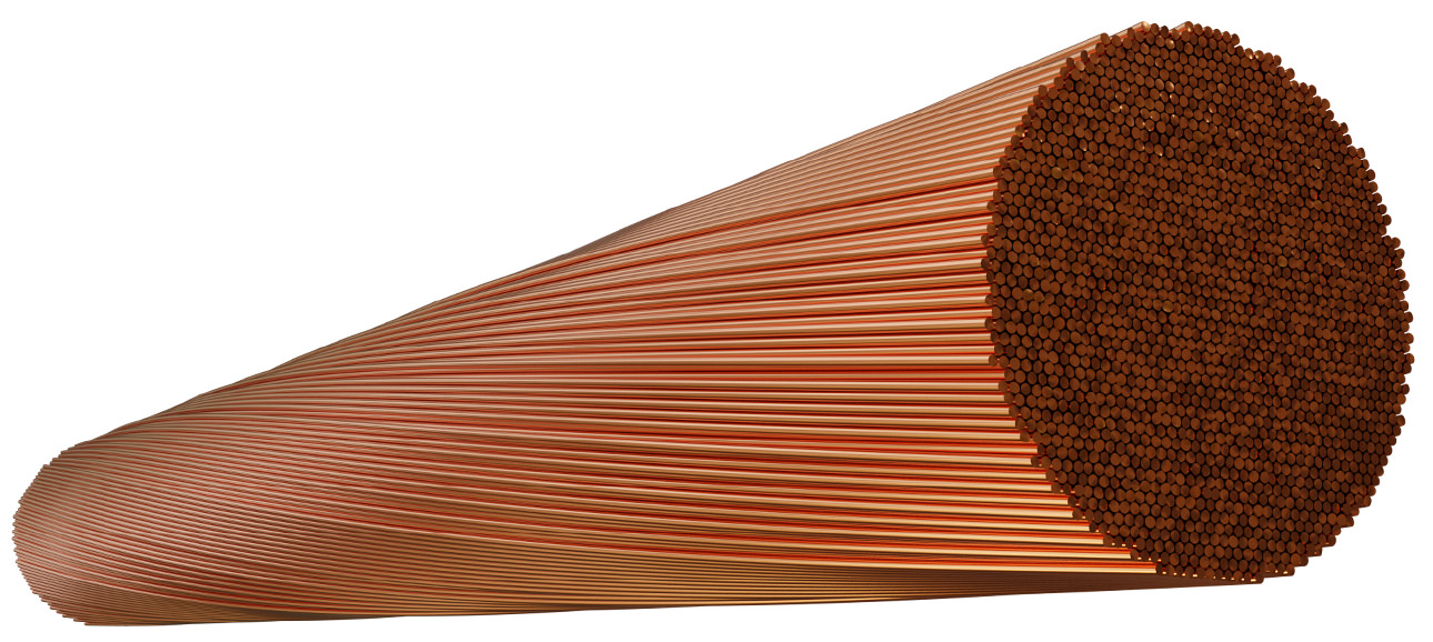 Cobre nu flexível